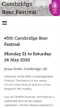 Mobile Screenshot of cambridgebeerfestival.com